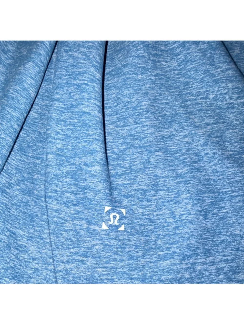 lululemon athletica Men's Heather Blue Quarter-Zip Pullover